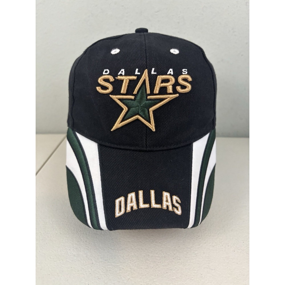 Dallas Stars Embroidered Logo NHL Mens Adjustable Cap Hat Fan Favorite Black